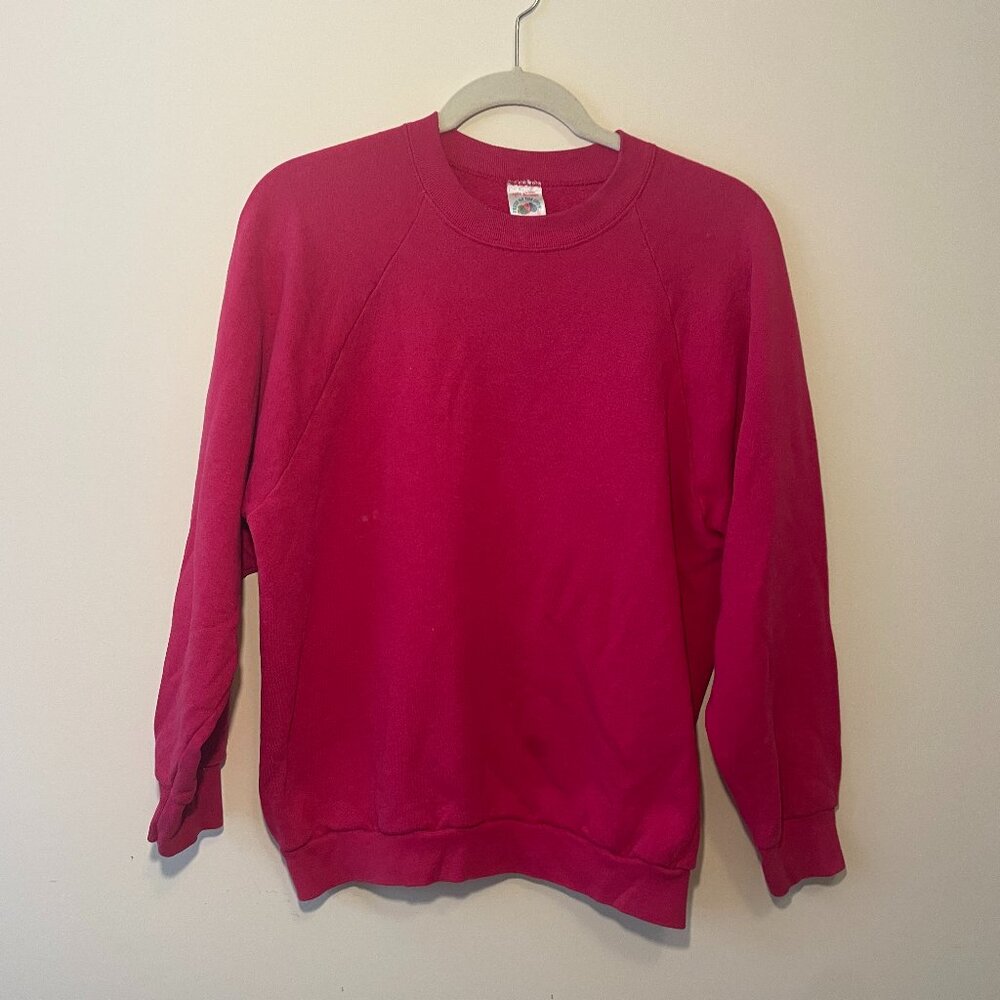 Vintage pink Fruit of the Loom Crewneck Sweatshirt